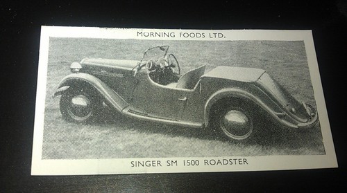 1953 singer 1500 roadster - singer,