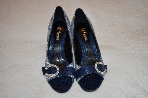 Fiore blue patterned ladies - blue,