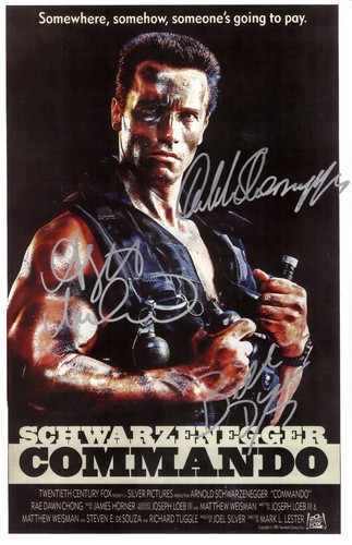 Commando signed poster 11x17 - poster,