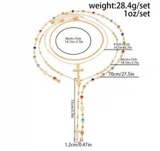 Hanary Gothic Layered Pendant Choker Jewelery necklace Everyday Wear Free post