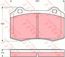 TRW Rear Brake Pad Set for