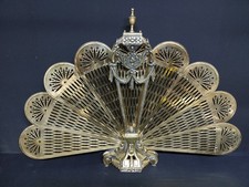 Antique Ornate Brass Peacock