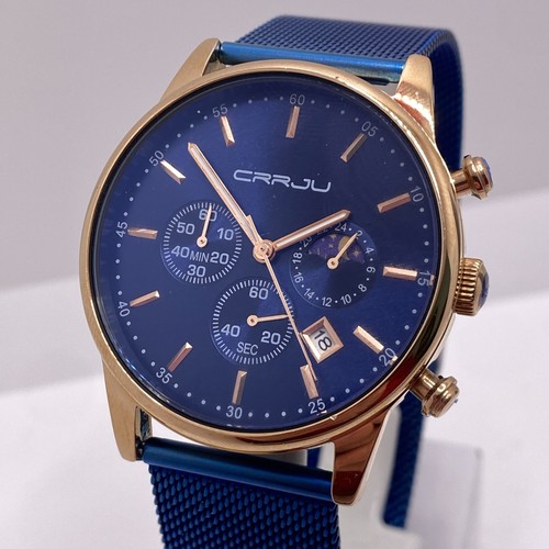 Carju mens chronograph rose - carju,