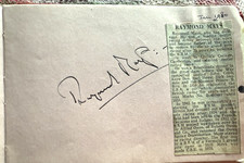 RAYMOND  MAYS   - 1930'S  MOTOR RACING +  WIMBLEDON TENNIS PLAYERS  - AUTOGRAPHS