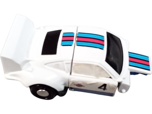 Transforming white mini car - transforming,