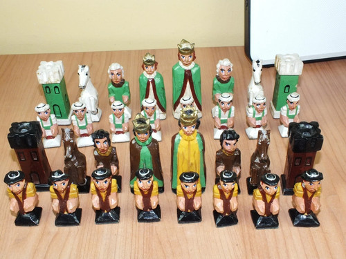 Chess set antique german - set,