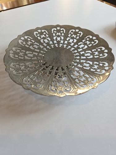Vintage pierced silver plated - silver,