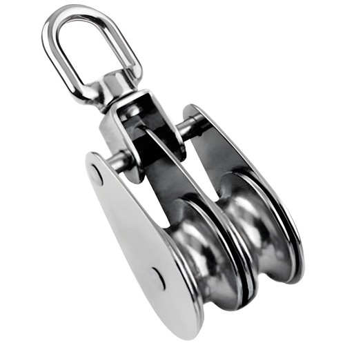 Double sheave pulley 25mm 32mm - double,