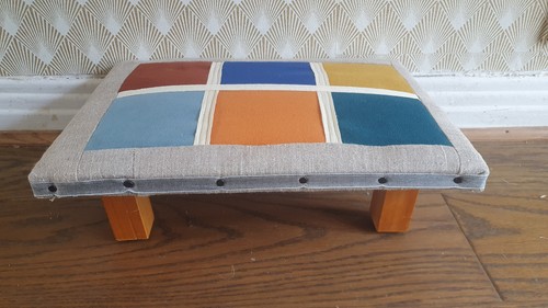 Unique wood small footstool - wood,