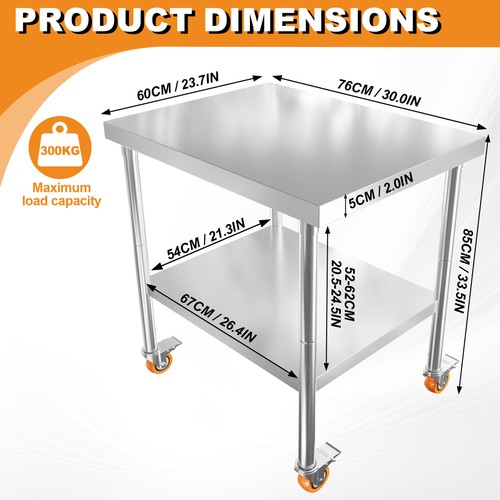 Stainless steel table kitchen - steel,