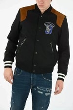 new RRP £500 mens DIESEL jacket suede leather panels W-KISLOV WOOL size XL b2