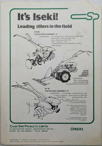 Original iseki tiller - tiller, &
