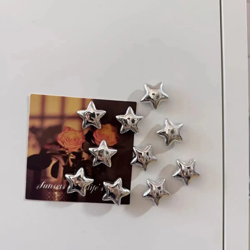 Silver star fridge - fridge, magnets
