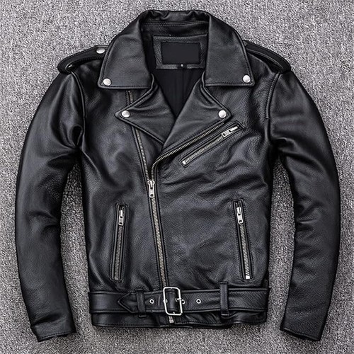 Men biker leather - men's,