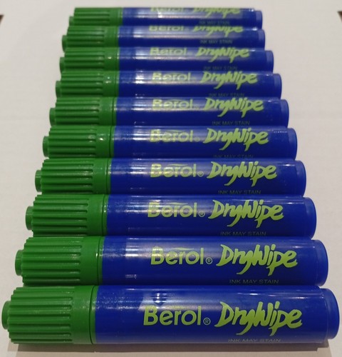 Berol dry wipe markers - 10,