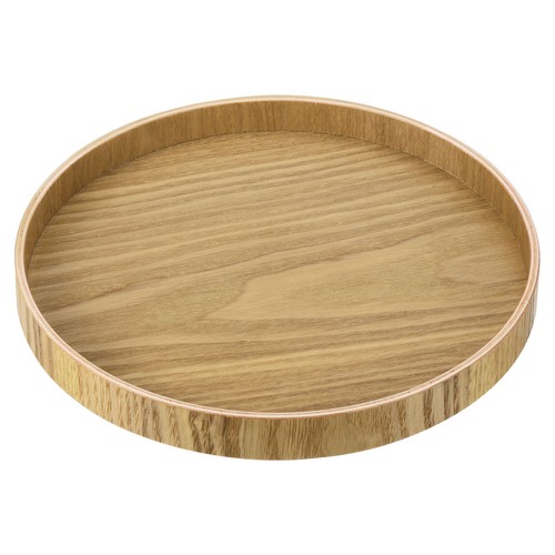 Wood serving tray round - 8",