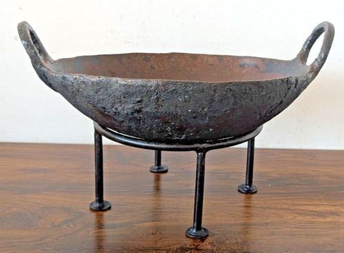 Vintage indian kadai fire pit - vintage,