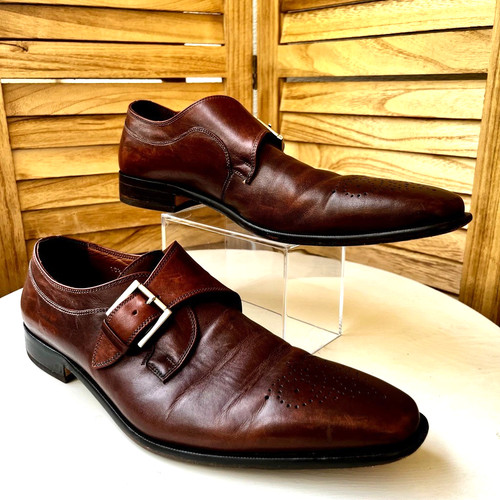 Broletto brown leather monk - brown,