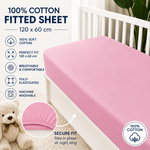 Baby fitted cot - cot, printed