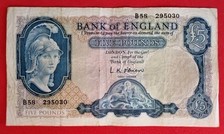 B277 Obrien £5 Five Pound