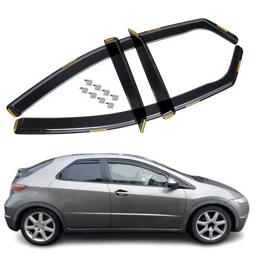 4pcs set wind deflectors clips - wind, deflectors+clips