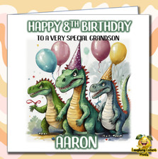 Personalised Dinosaur Birthday