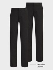 4 x Boys GREY School Trousers