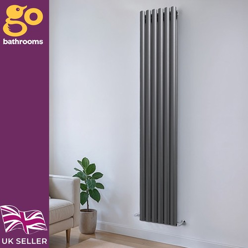 Grey double column radiator - double,
