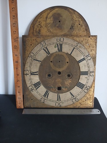 Antique longcase arched clock - longcase,