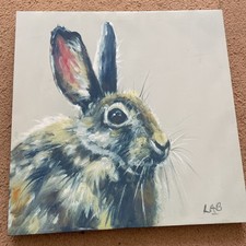 Louise Brown - Bright Eyes - 40x40cm Canvas Print Wall Art - WDC95260 