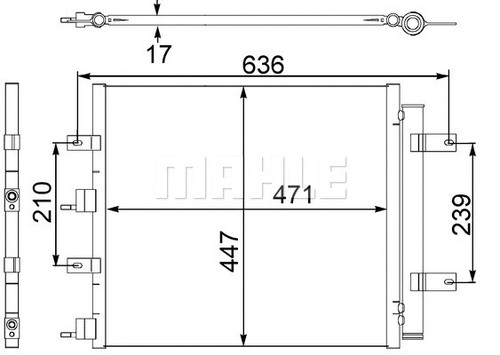 Condenser air conditioning - condenser,