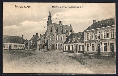 Old postcard handzaeme - old,