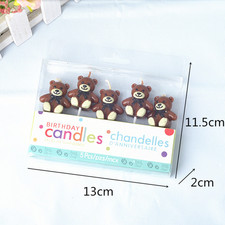 Teddy bear birthday candle - teddy,