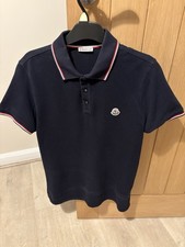 Men's Moncler Navy Blue Polo