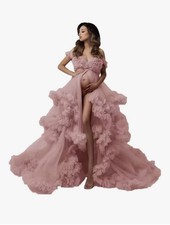 Fancy Maternity Dress Robes