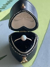 Antique 9ct Gold Opal Ring Size L