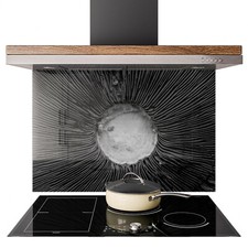 Glass splashback kitchen - glass,