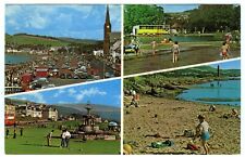Vintage Postcard Paddling Pool Boating Pond Putting Green Beach Largs July 1974