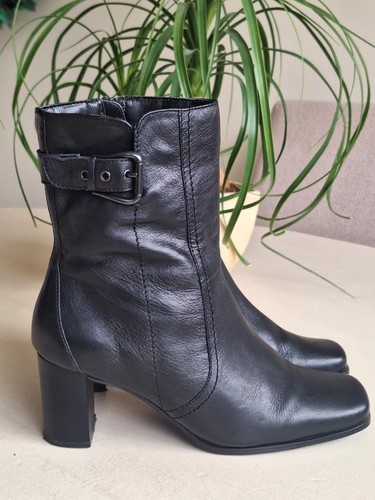 Next black leather ankle boots - next,
