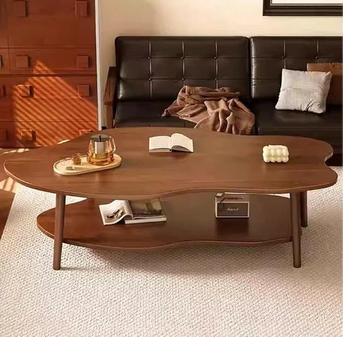 Oval wooden coffee - oval,