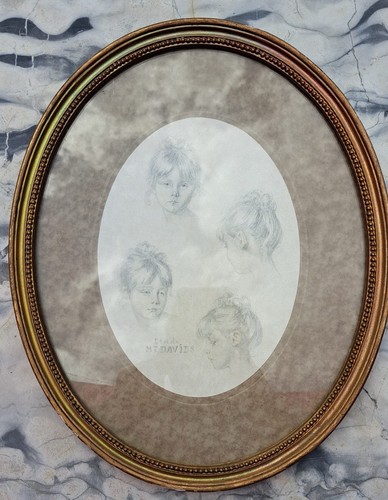 Vintage 1920s pencil drawings - vintage,,
