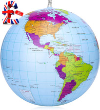 Inflatable Global World Globe 38Cm,Explore the World,Educational Geographic for 