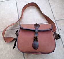 CANVAS & LEATHER CARTRIDGE BAG HOLDS 100 PLUS CARTRIDGE