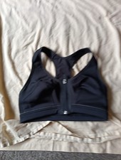 MARKS AND SPENCER SIZE 32B BLACK FRONT FASTENING BRA