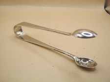 Antique Sheffield Hallmarked Sterling Silver Sugar Tongs
