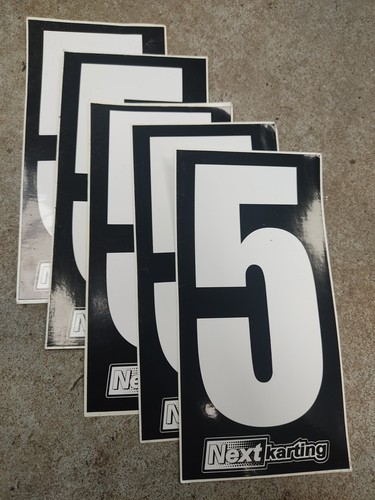 Kart white number on - x,