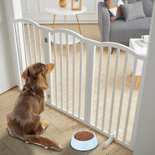 Folding Panel Wooden Gate Pet