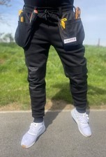 Trade work joggers trousers overalls tool pockets knee pad pockets zip pockets M