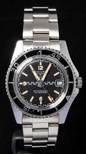 Sicura diver black - sicura, dial