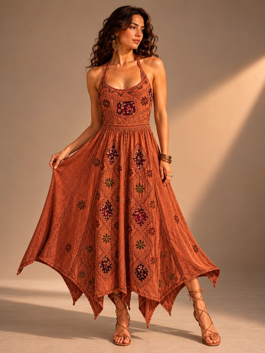 Halter neck dress - halter,